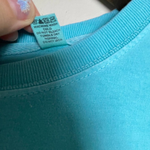 NWT Puerto Rico Graphic Tee Short Sleeve Crew Neck Blue Neon El Morro San Juan L - Picture 7 of 11